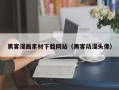 高平黑客漫画素材下载网站（黑客动漫头像）